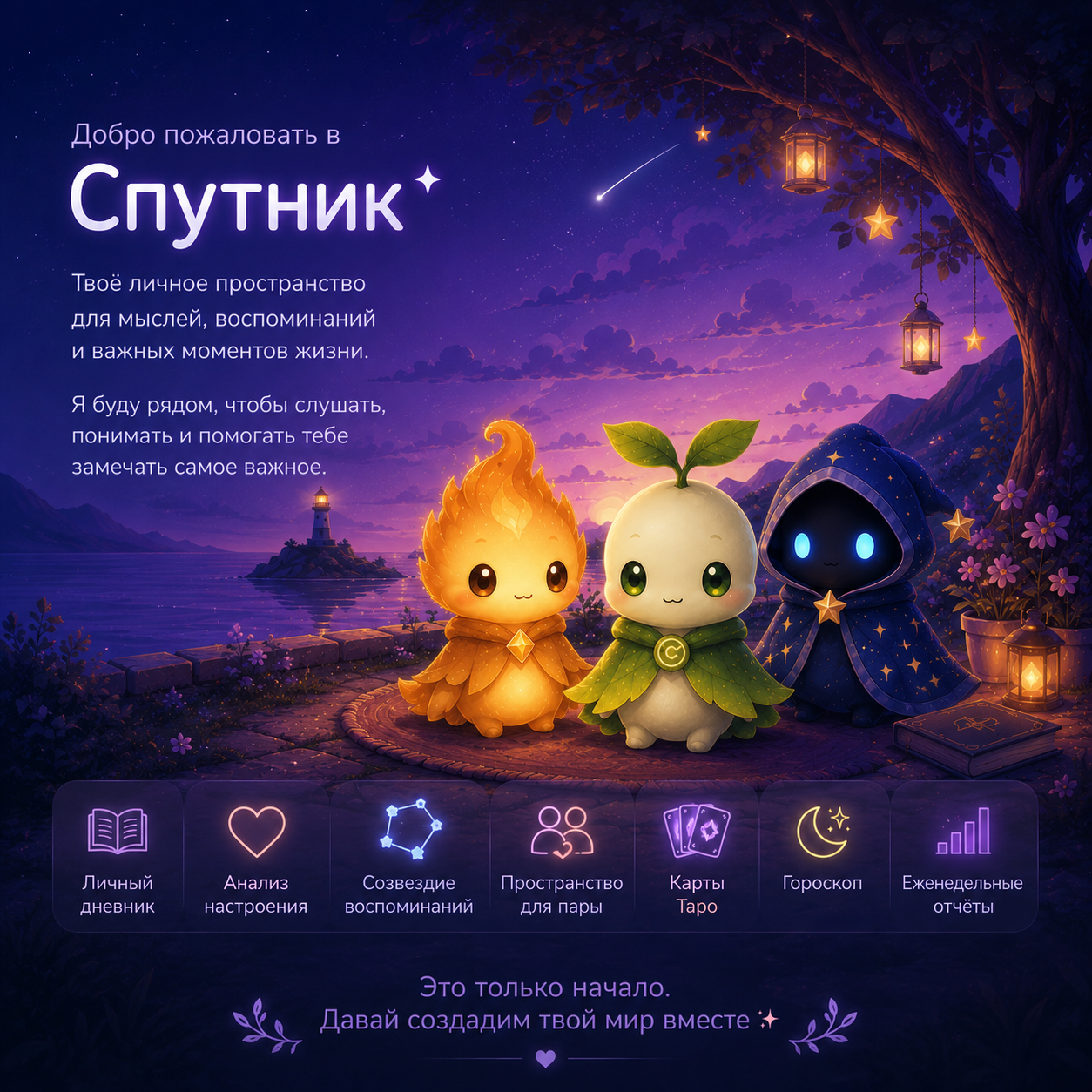 Мир приложения Спутник